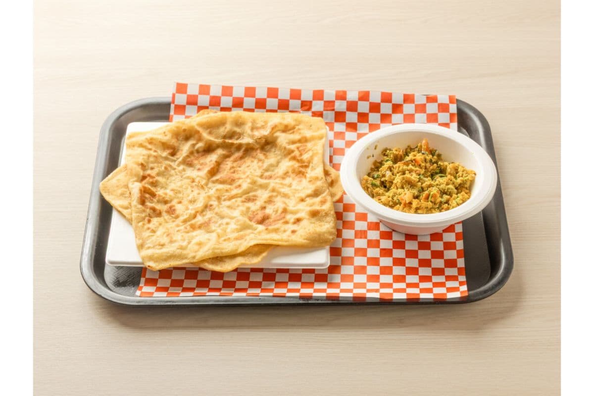 Egg Bhurji with Two Plain Paratha
