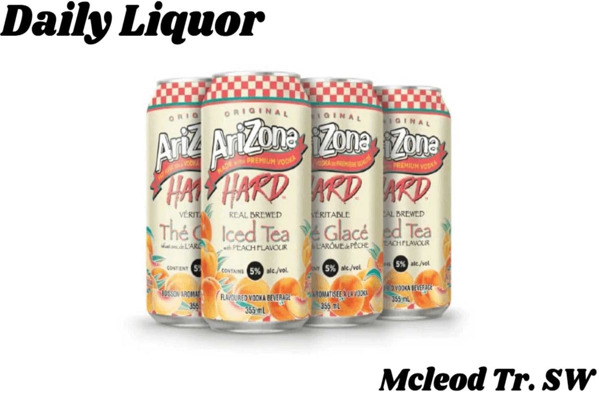 ARIZONA HARD PEACH ICED TEA 6PKC (1 x 6*355ML)