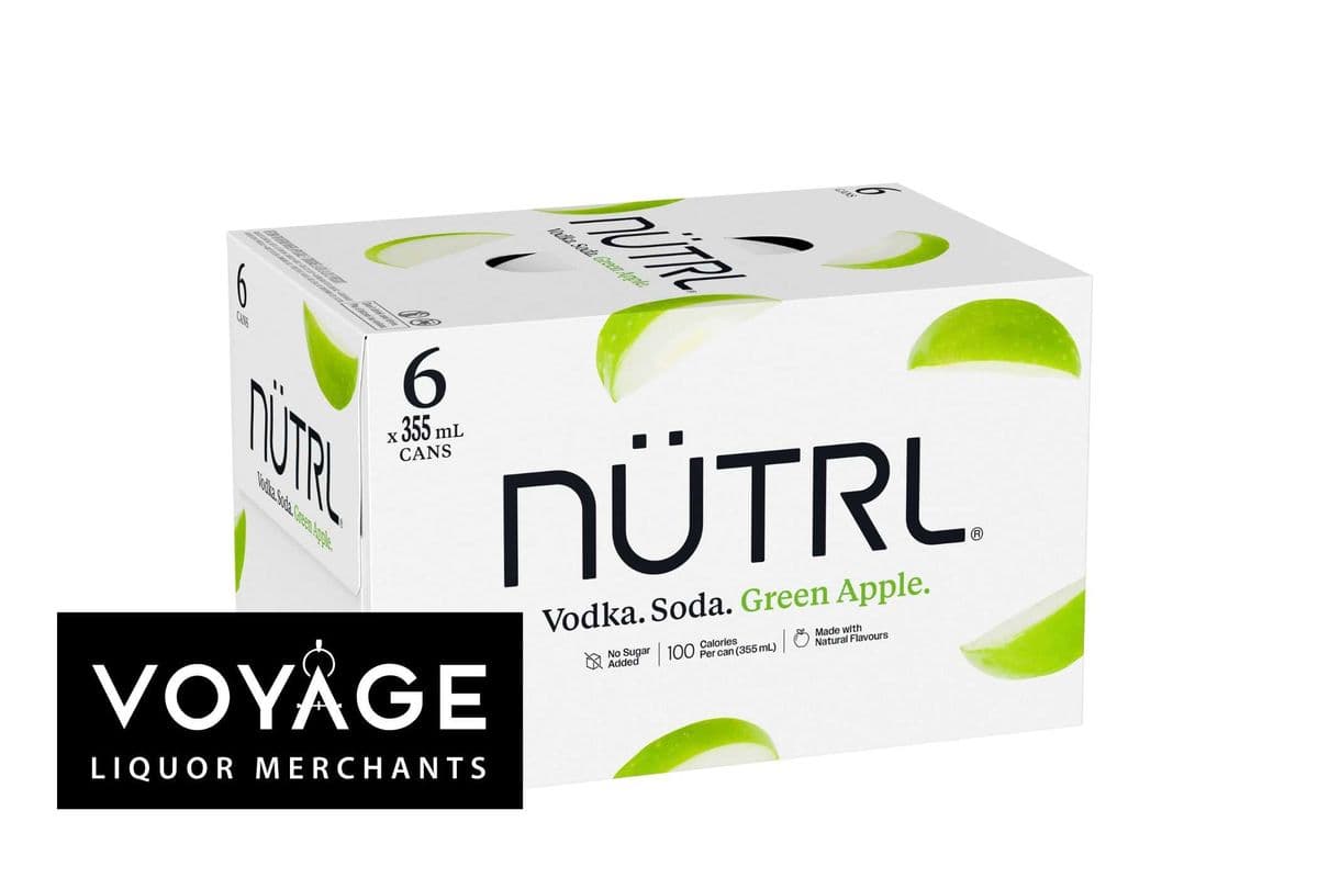 Nutrl Green Apple Vodka Soda (6 x 355 ml)