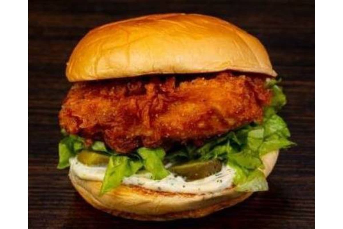 Buffalo Fried Chicken Burger