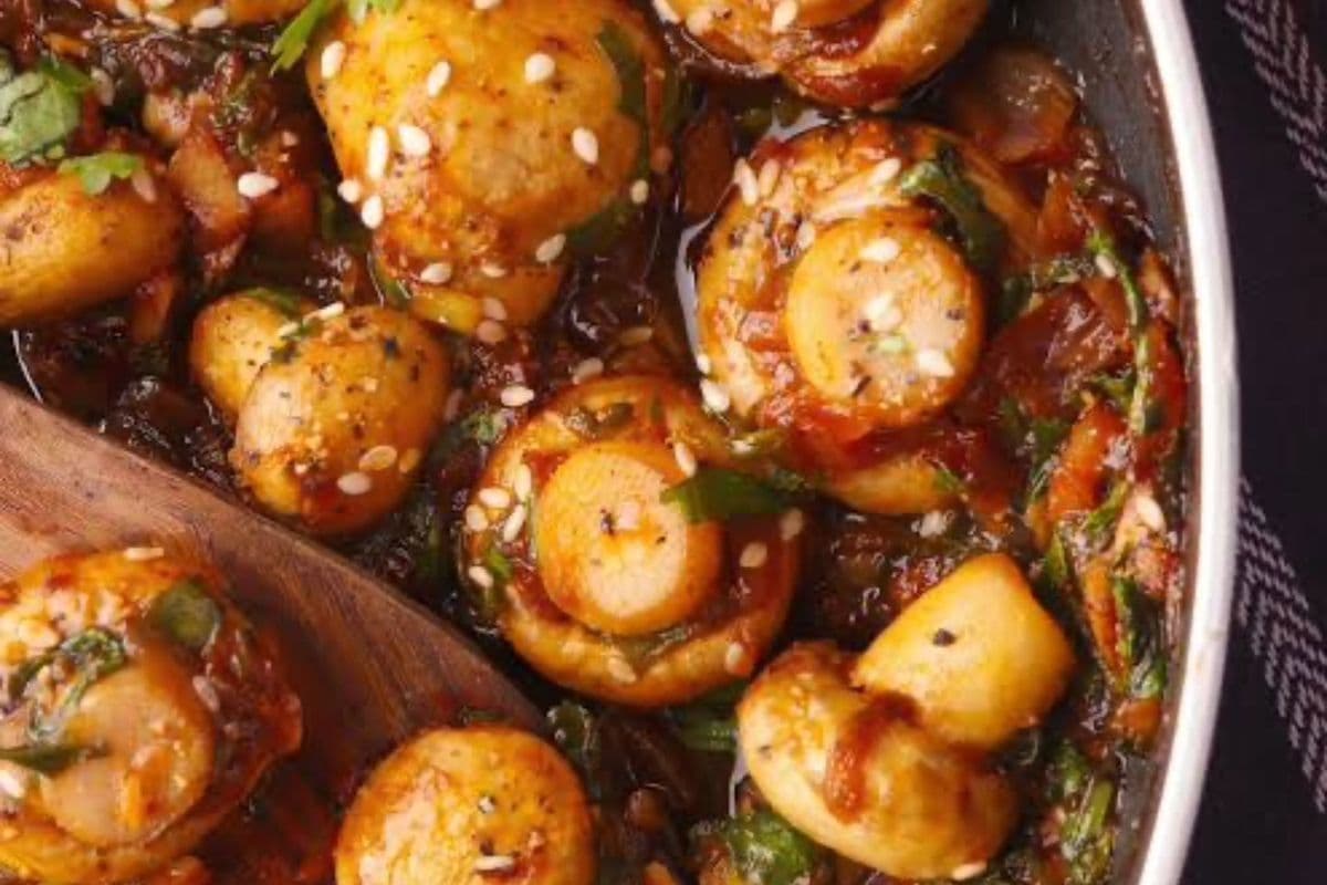Honey Chilli Mushrooms