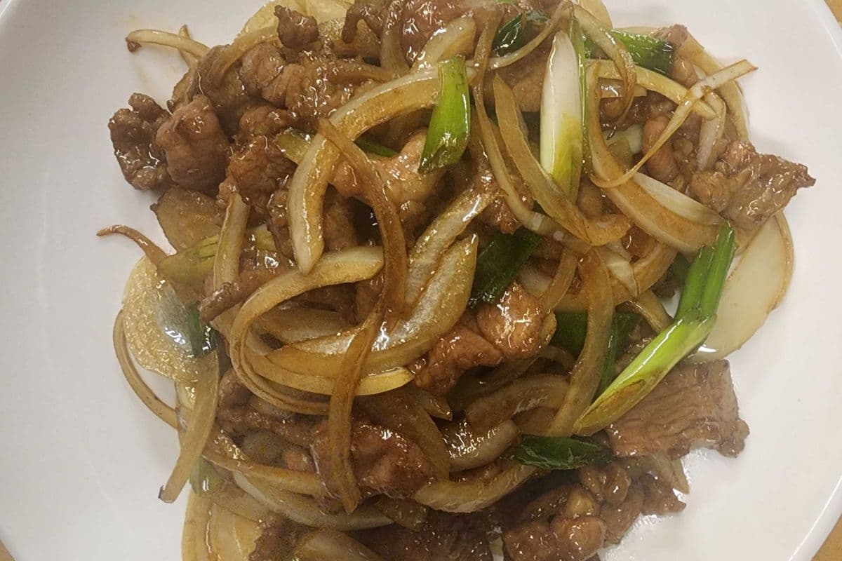 1704. Sauteed Lamb Slices with Scallion