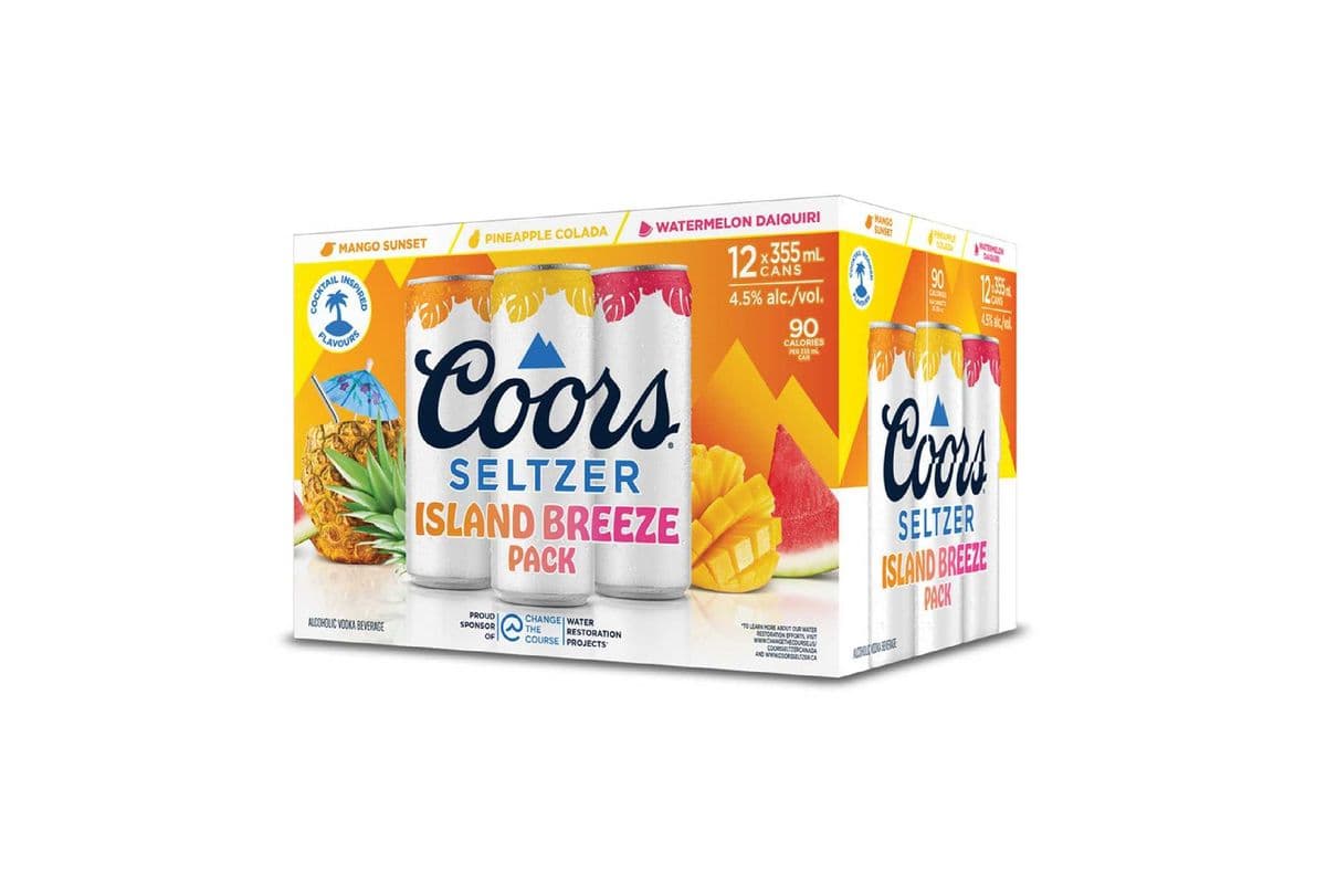 112018. COORS SELTZER ISLAND BREEZE MIXER (12 x 355ML (CANS))