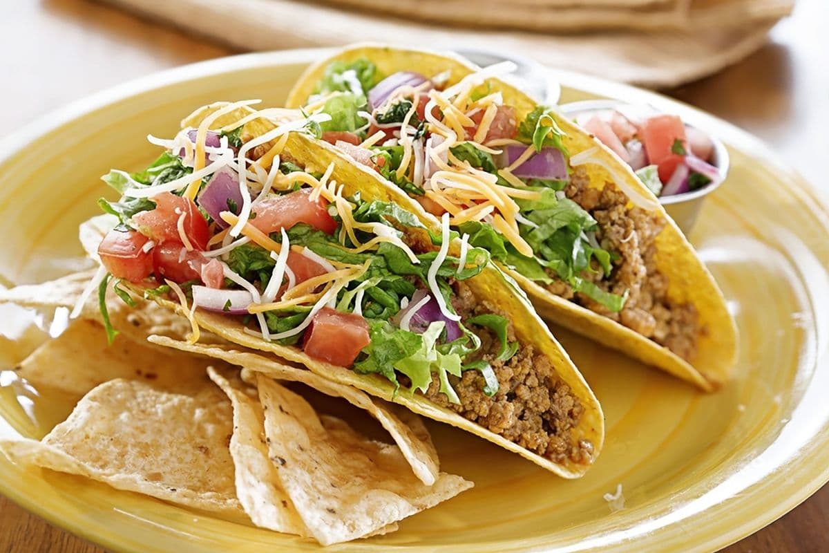 Best Beef Tacos with fries