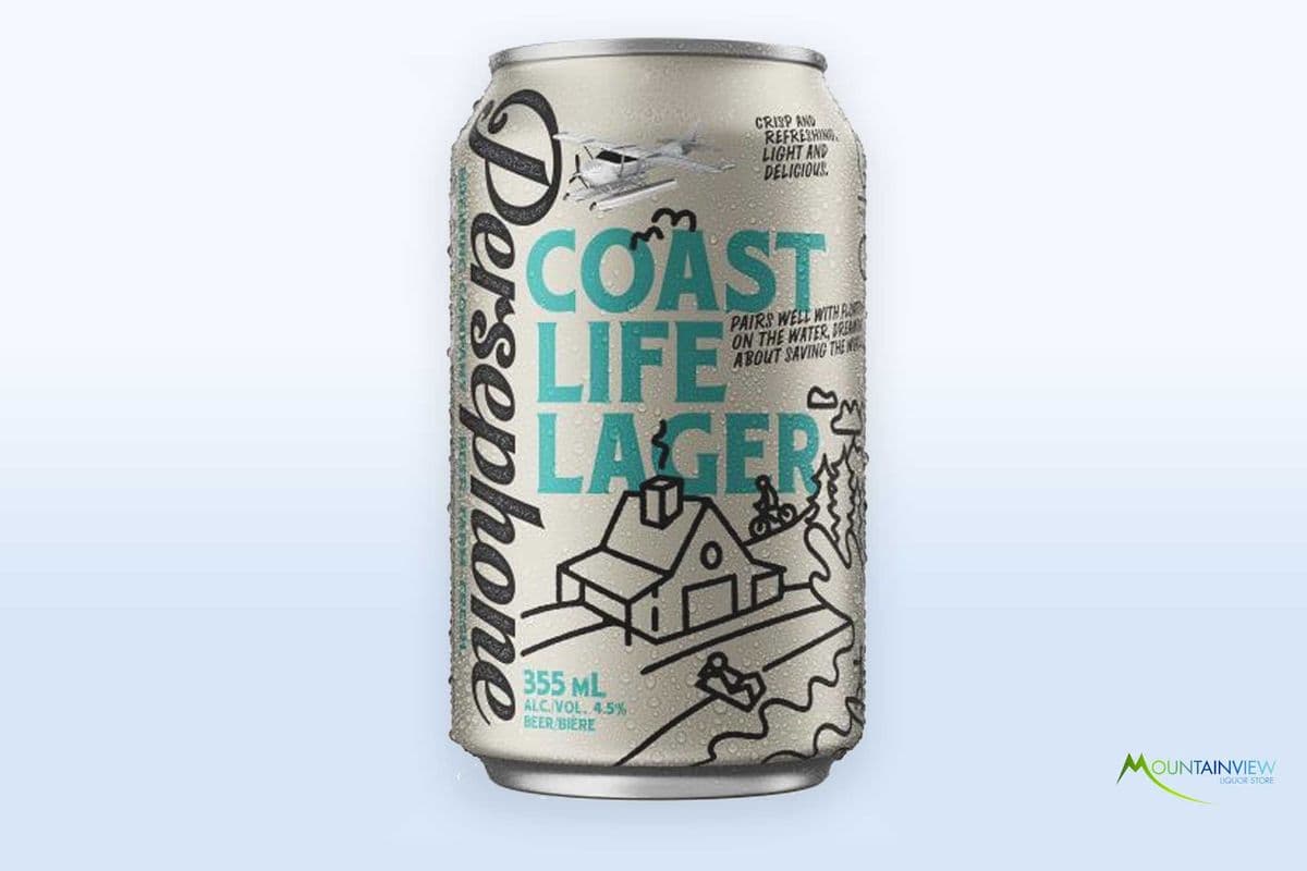 Persephone Coast Life Lager 6 pack (1 x 355 ml Cans)