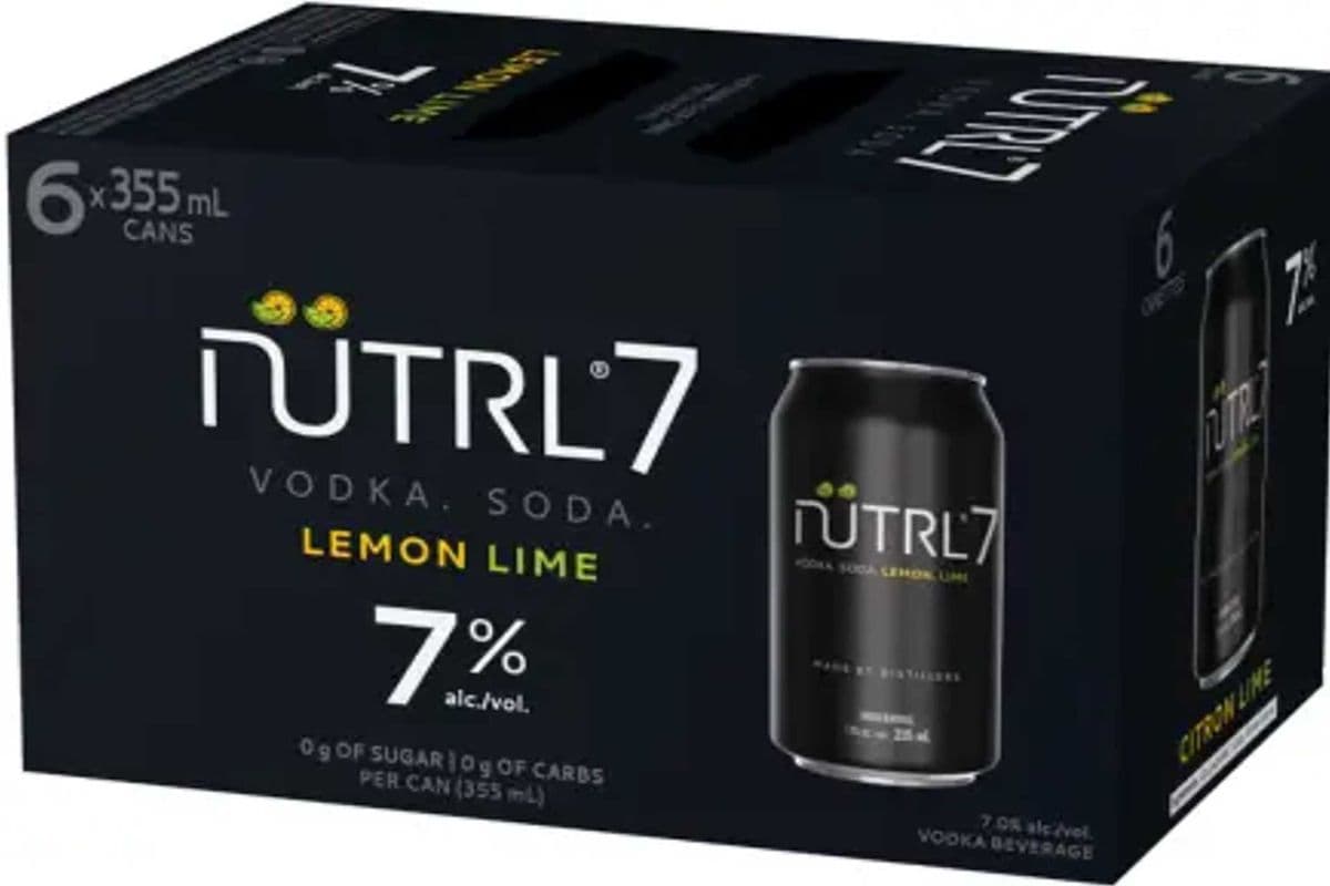 NUTRL 7% LEMON LIME VODKA SODA (6 x 355ML)