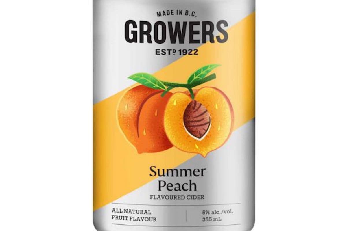 GROWERS PEACH 6 cans (6 x 355ml)