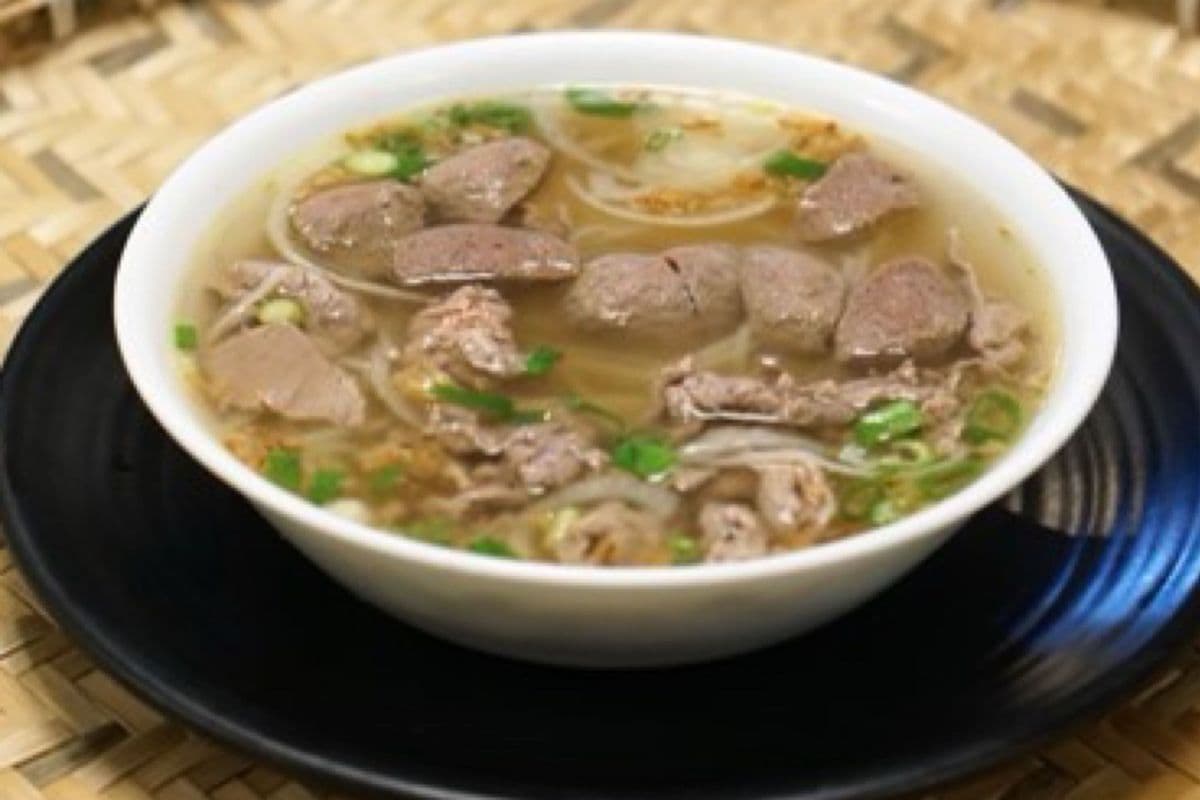 22. Pho with Sliced Beef and Beef Balls - Pho Tai Bo Vien