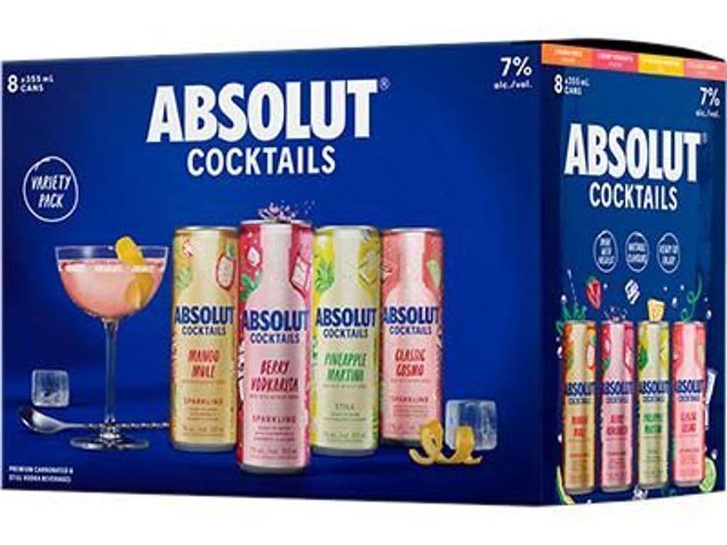 Absolut Cocktails Variety Pack 8x355ml