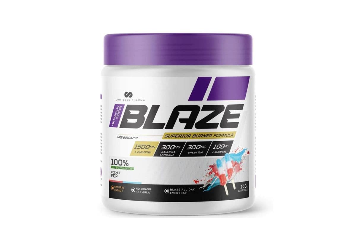 Limitless Pharma Blaze 40 Servings Rocket Pop Fat Burner Powder (200 g)