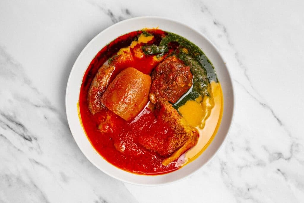 Abula Special, Ponmo, Shaki, and Beef
