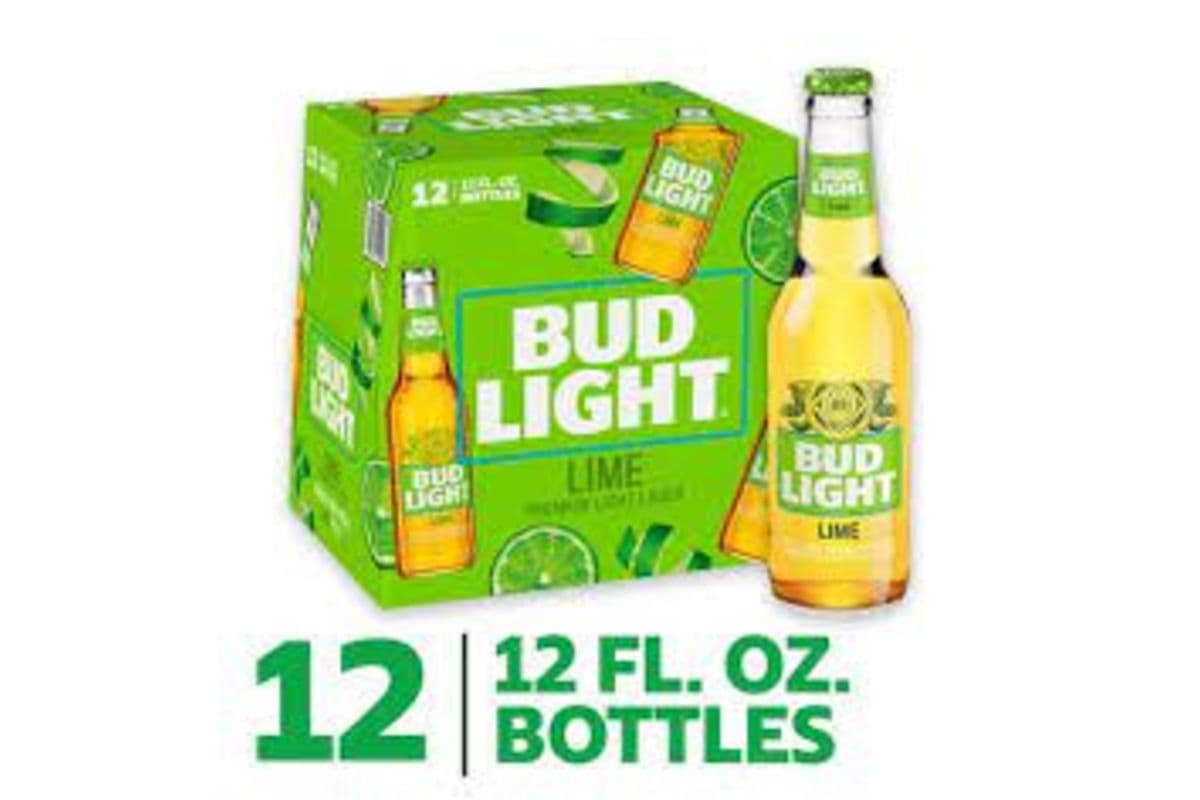 BUD LIGHT LIME 12 BOTTLES (12 x 341 ml bottles)