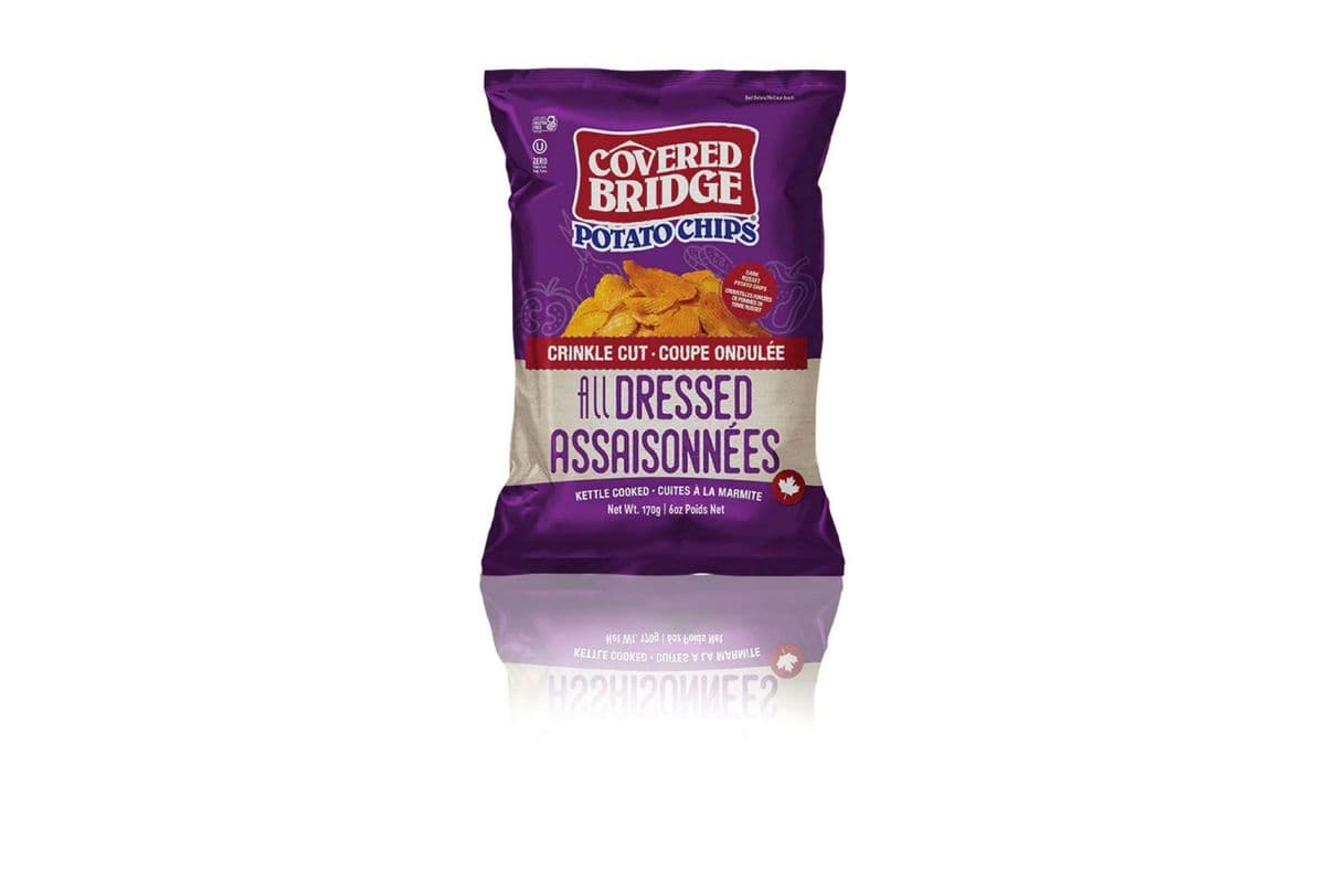 Covered Bridge Crinkle Cut All Dressed Potato Chips (142 g)