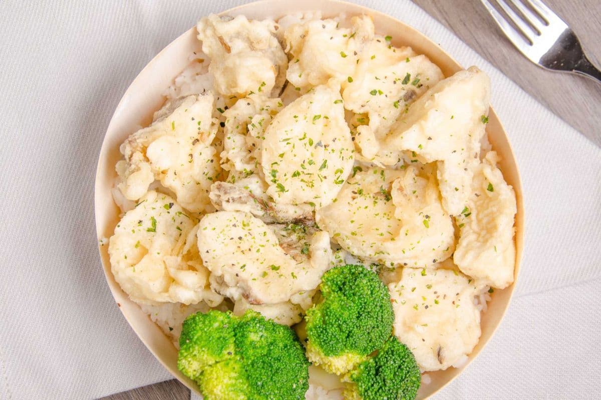 King Mushroom Rice 炸皇子菇饭