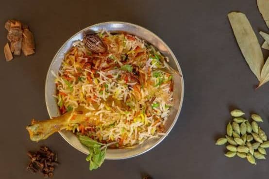 Chicken Biryani with White Meat and Raita