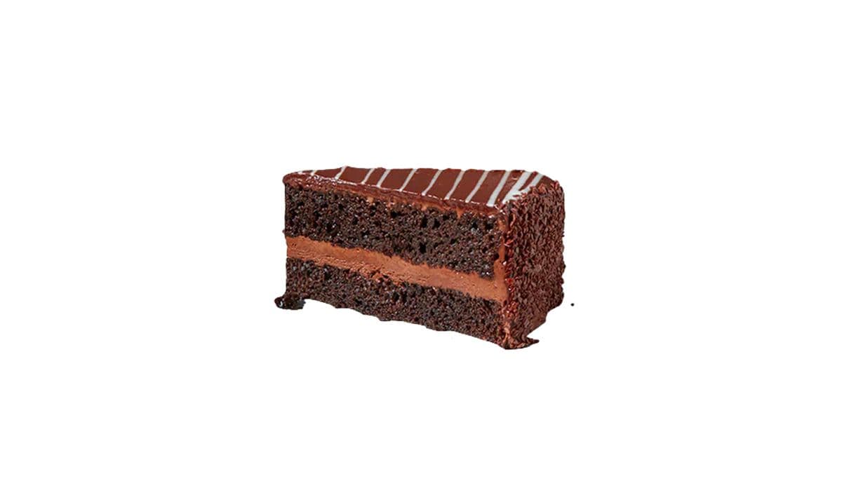 Tranche de gâteau à la truffe au chocolat / Chocolate truffle cake slice
