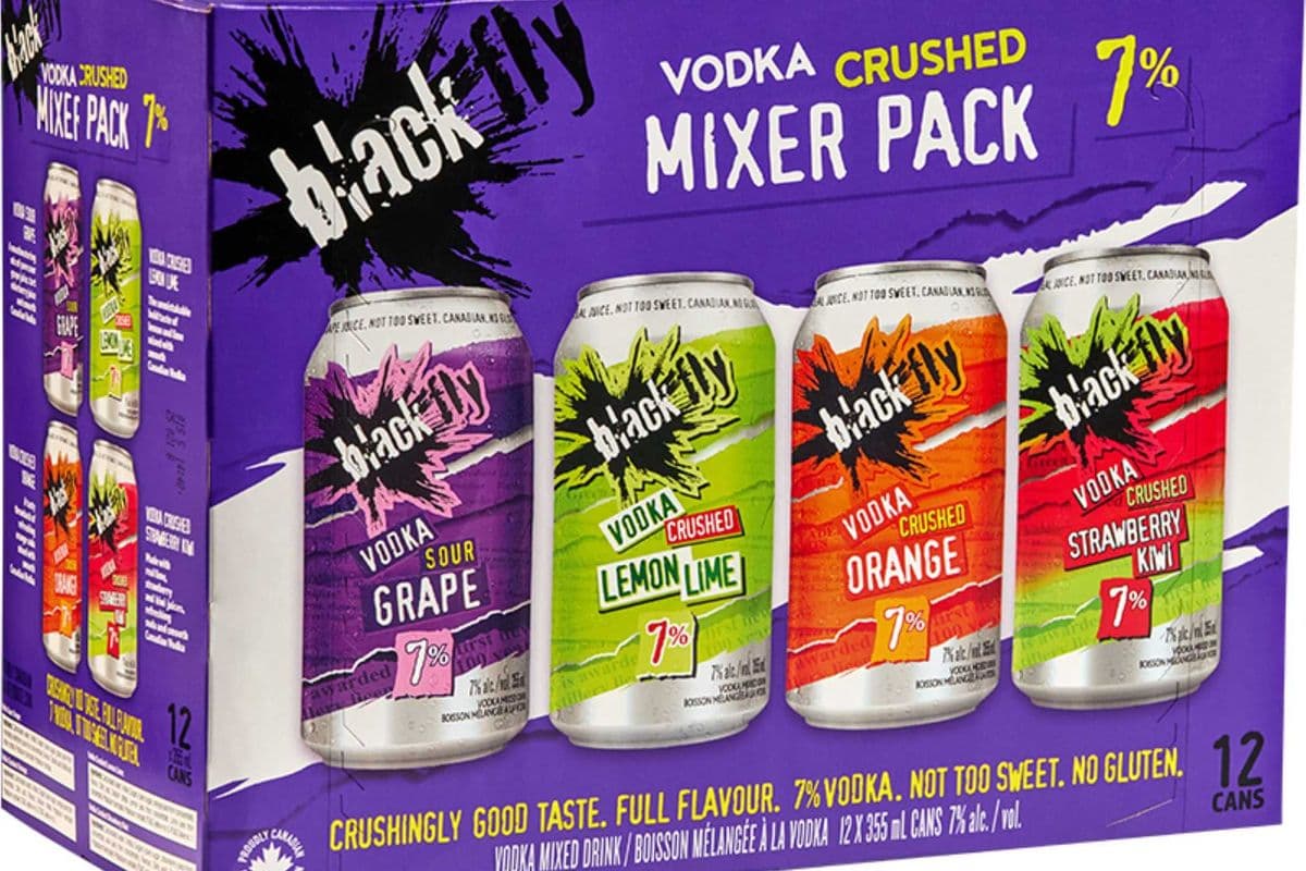 BLACK FLY CRUSHED PURPLE MIXER (12 PACK) (12 x 355ML CAN)