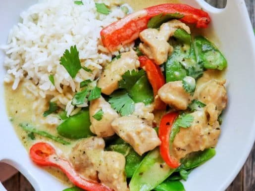 High End Bistro Green Curry Chicken Rice Bowl