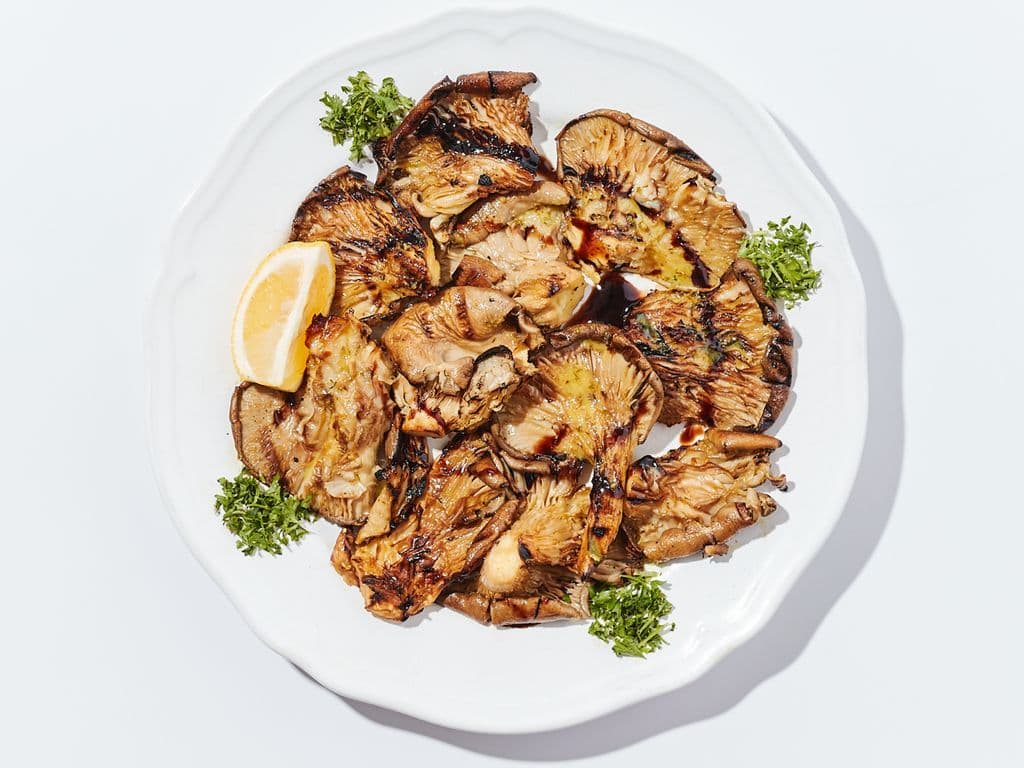Champignons en Huître (Grillé) / Oyster Mushrooms