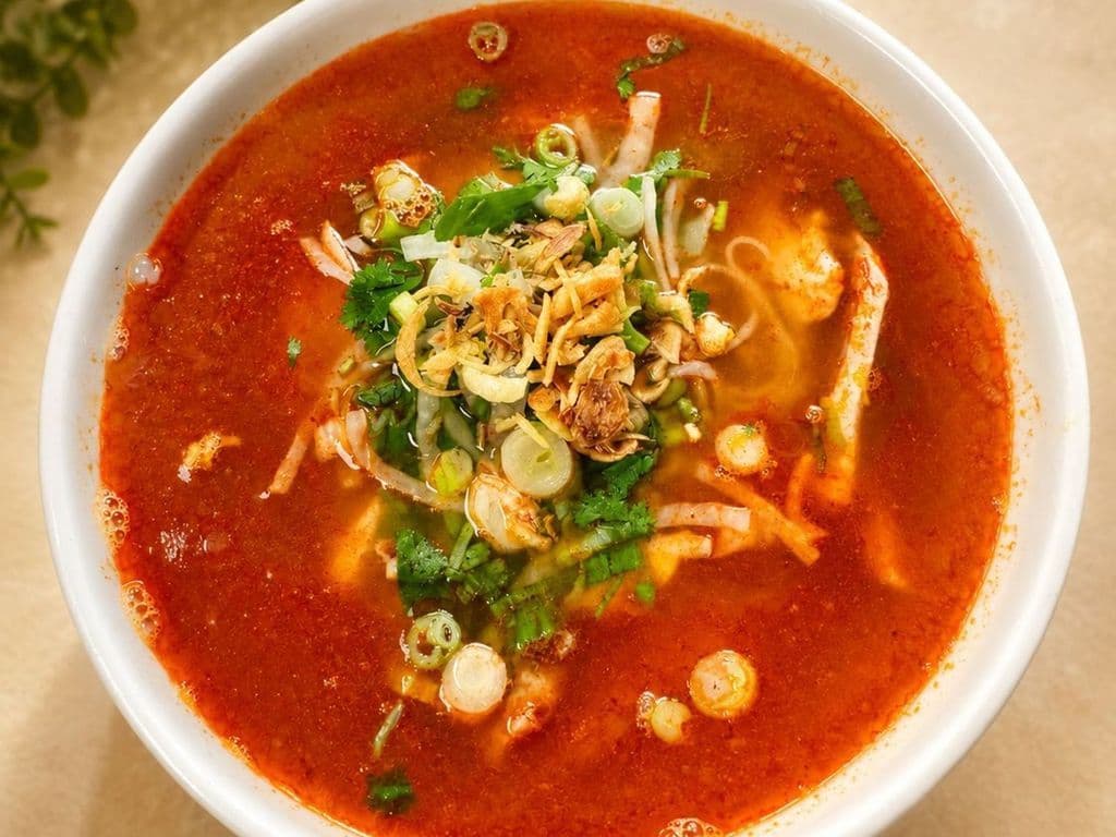 T04. Tom Yum Chicken Rice Noodle Soup