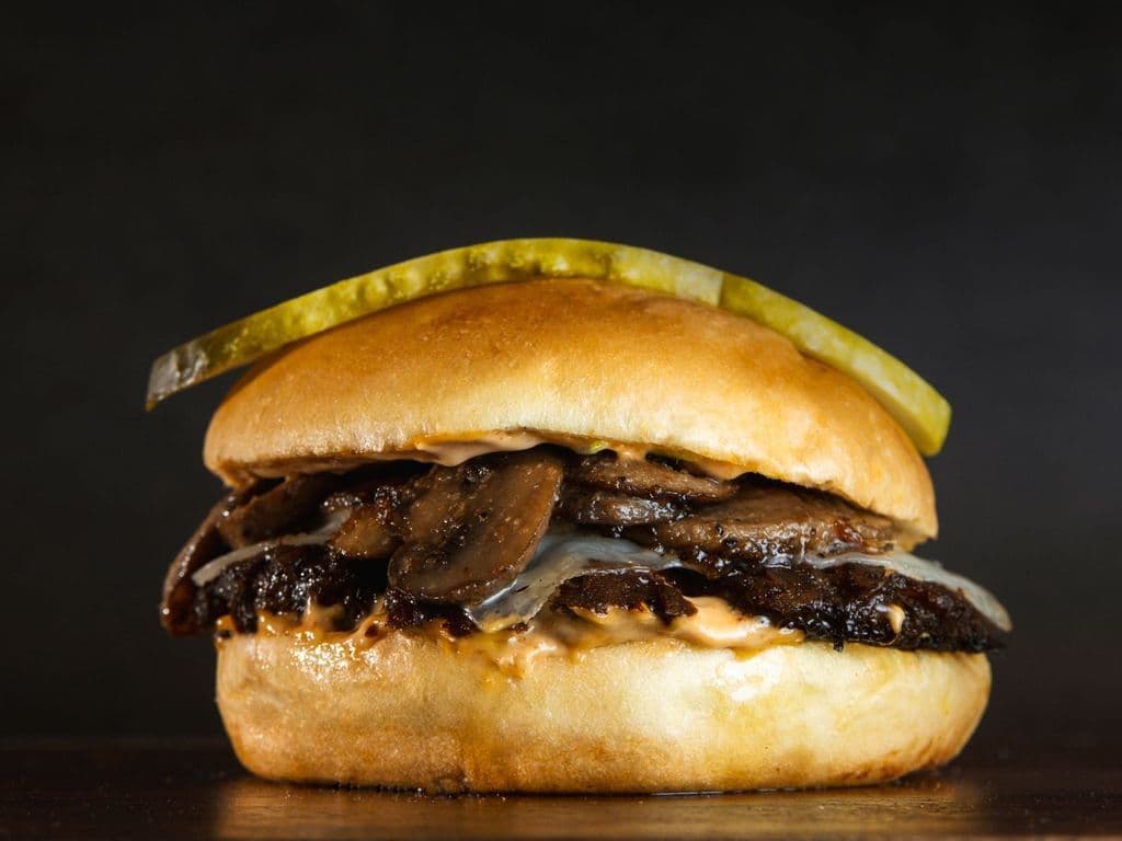 Truffle Mushroom Cheeseburger