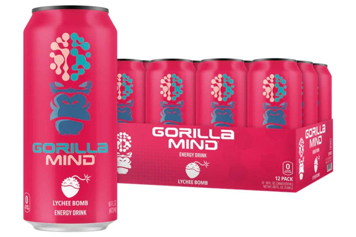 LYCHEE BOMB Gorilla Mind Energy Drink (473 ML)