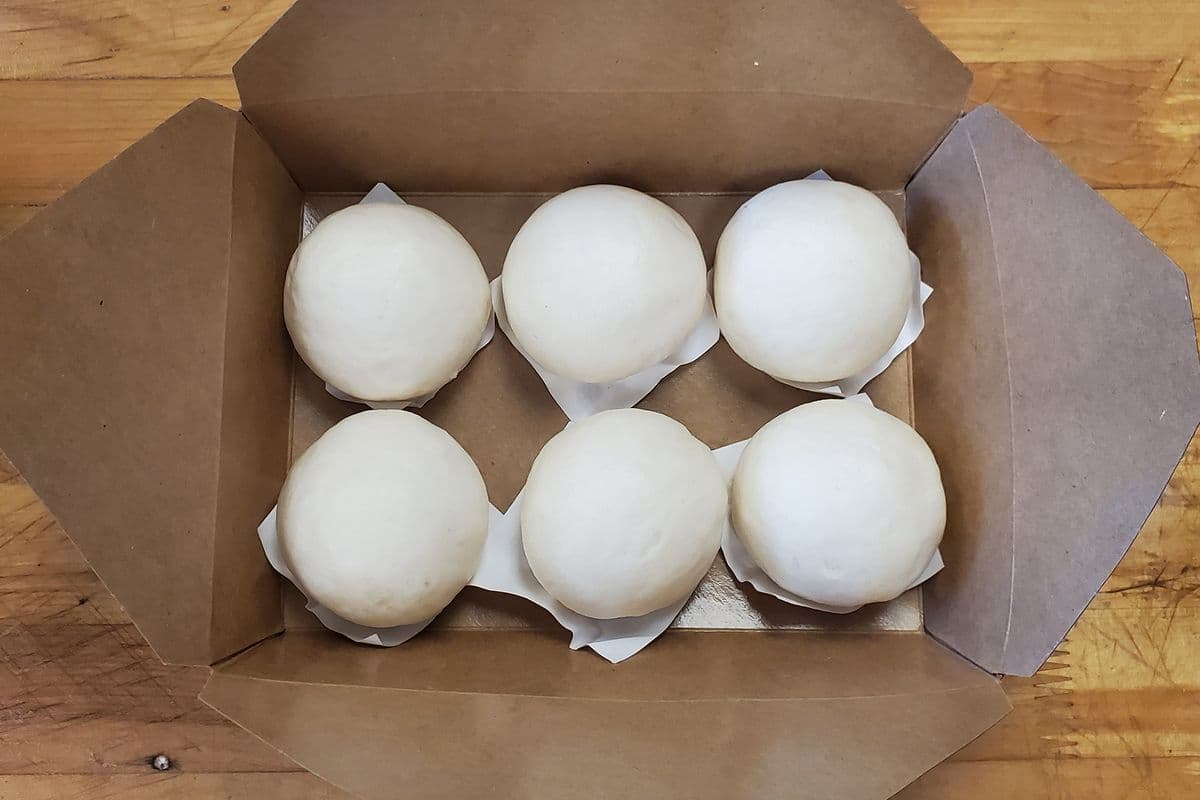 205-Laosha Bao surgelés - Bao vapeur avec écoulement de crème (6mcx)冰流沙包