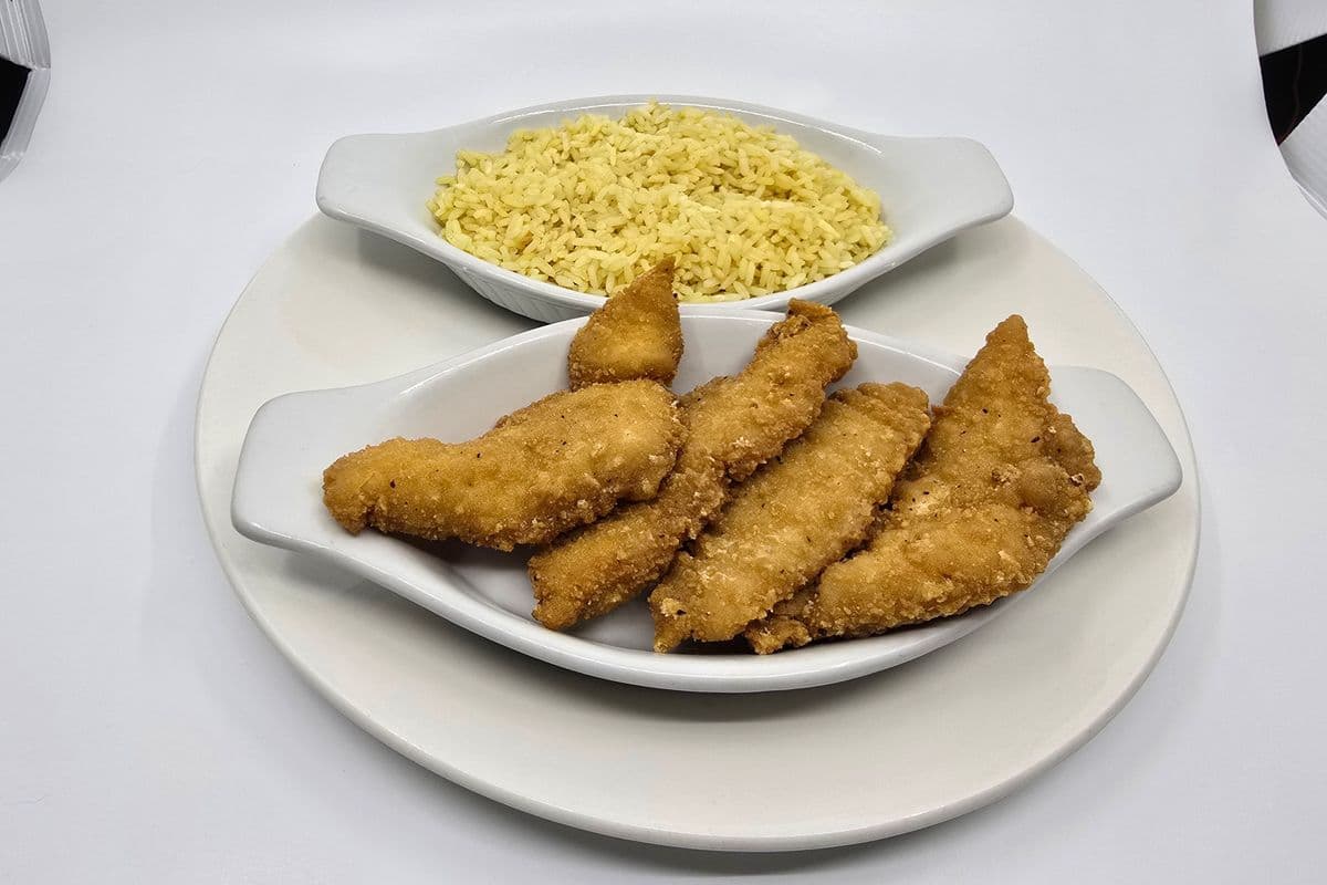 Chicken Fingers (4 pcs) & Rice