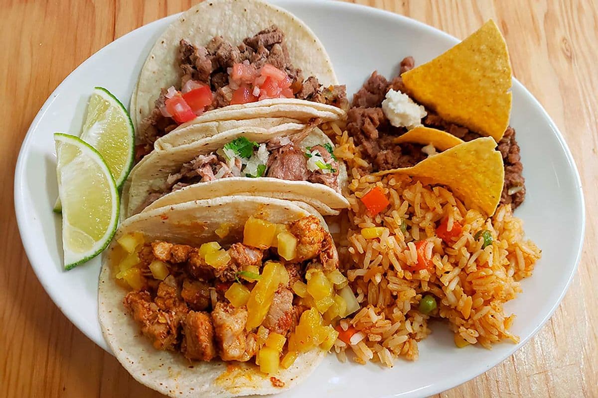* 3 Tacos Plate