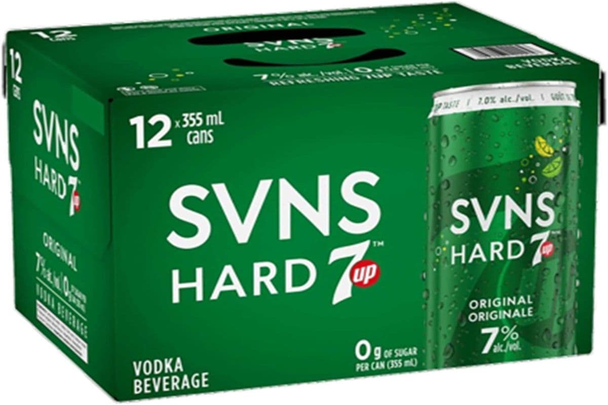 SVNS HARD 7UP ORIGINAL 12 CANS (12 x 355 ML)