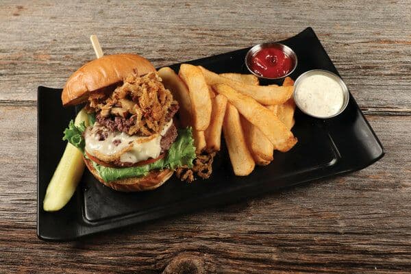 Mushroom Swiss Burger
