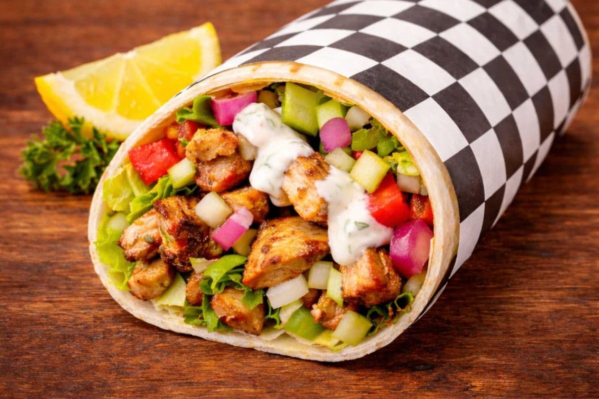 Large Chicken Souvlaki wrap
