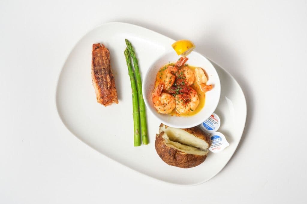 Salmon and Scampi Combo