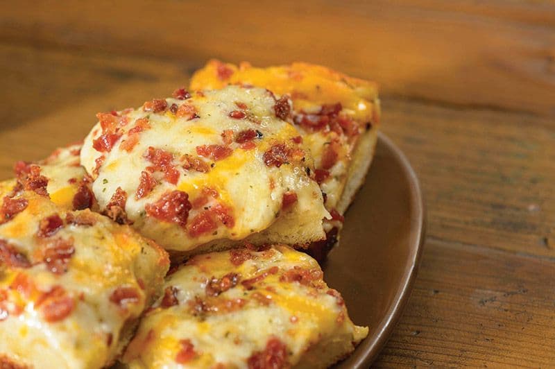 Thick 'N' Cheesy Bread w/ Bacon