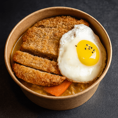 Red Curry Rice Bento🌶 (Salty Peppery Chicken / Deep Fried Chicken Steak) / 咖喱飯便當🌶 (鹽酥雞/炸雞排)