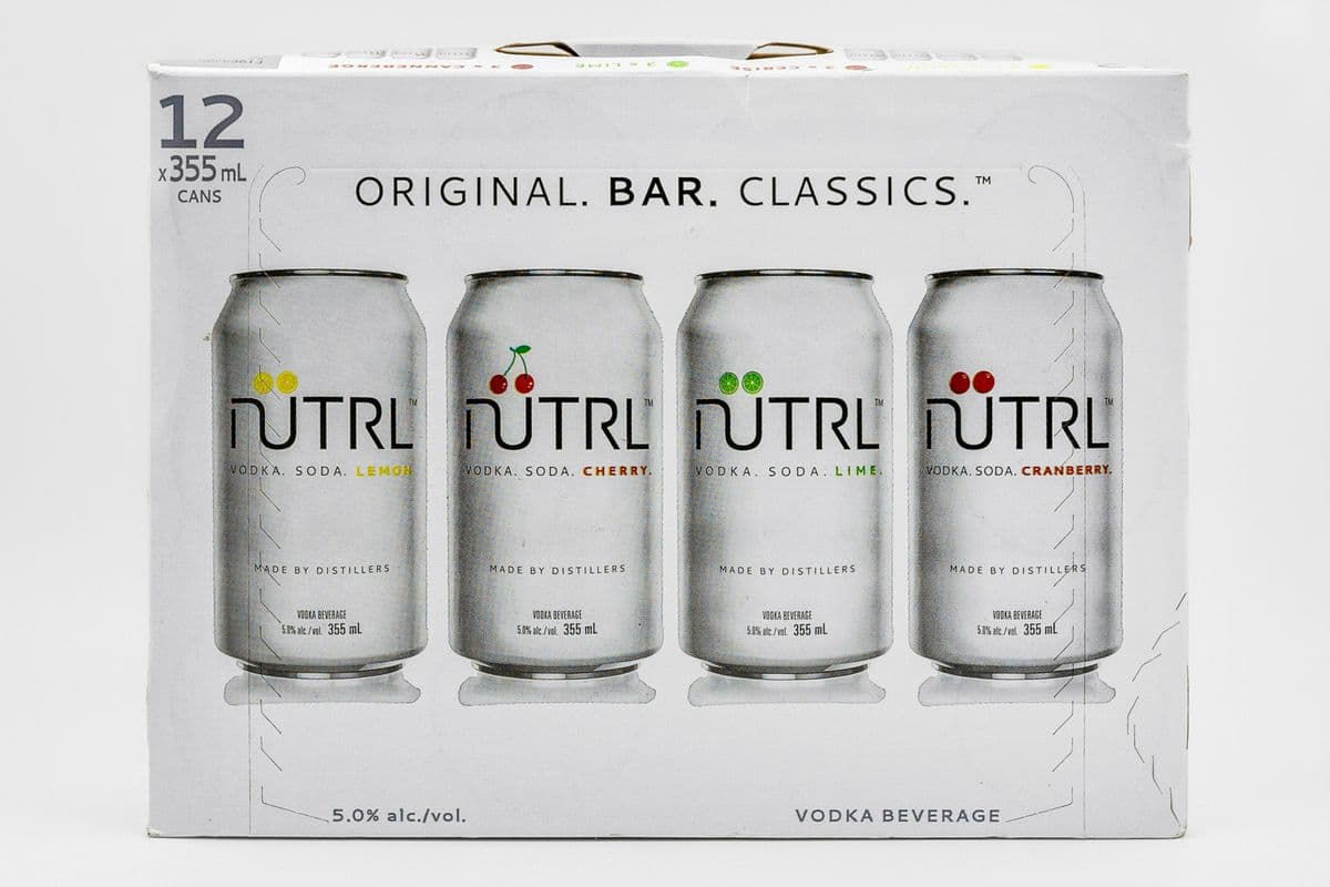 Nutrl Vodka Soda Mixer Pack (12 Cans) (1 x 355 ml)