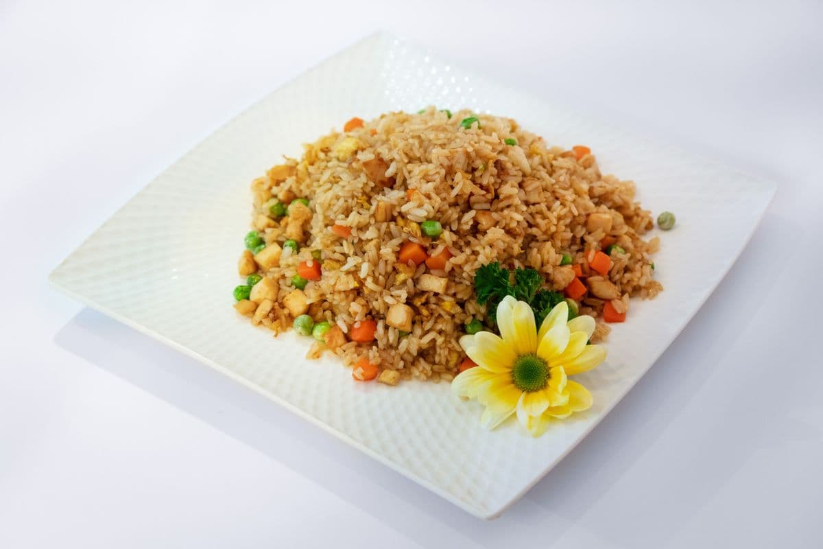 Pan Fried Chicken Rice