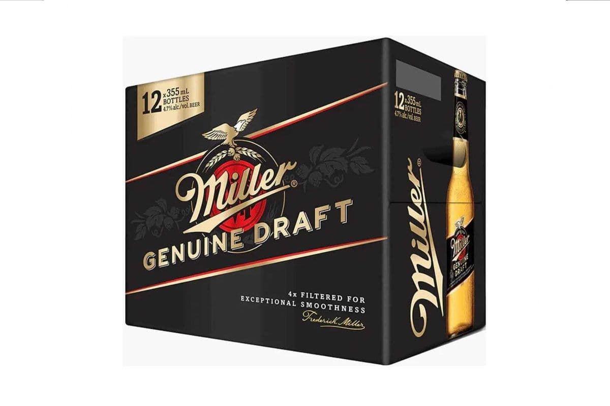 Miller Genuine Draft (12 x 355 ml Bottles)