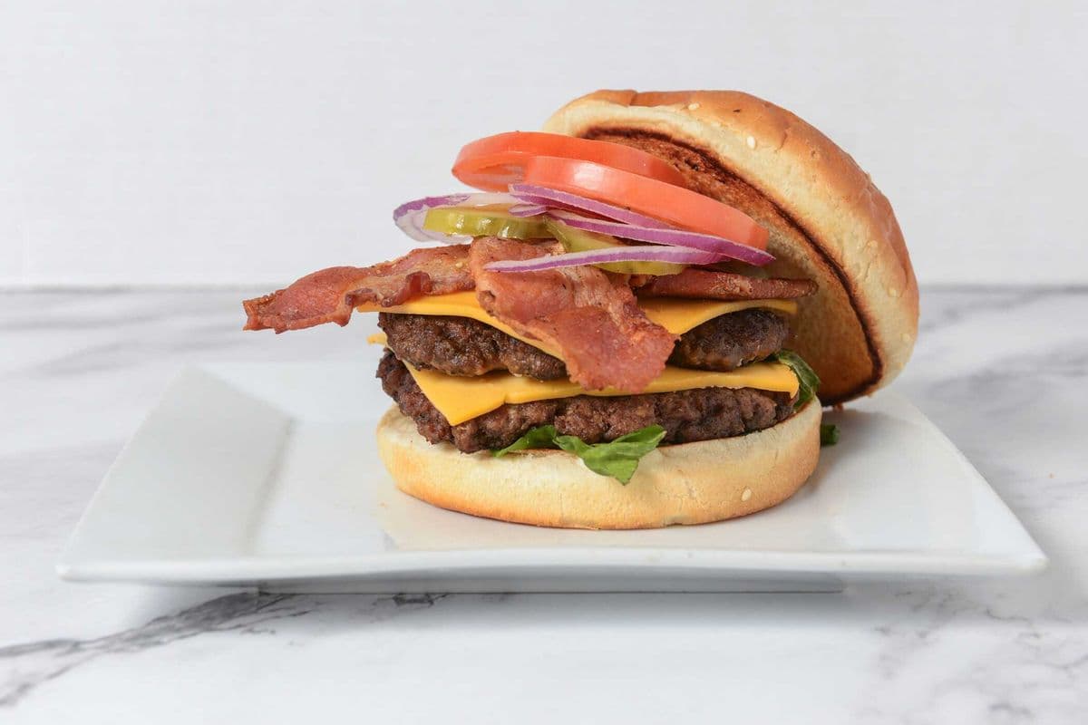 6. Double Bacon Smash Burgur