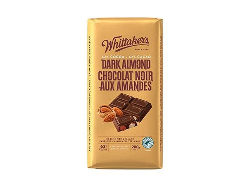 WHITTAKER’S DARK ALMOND CHOCOLATE 220G