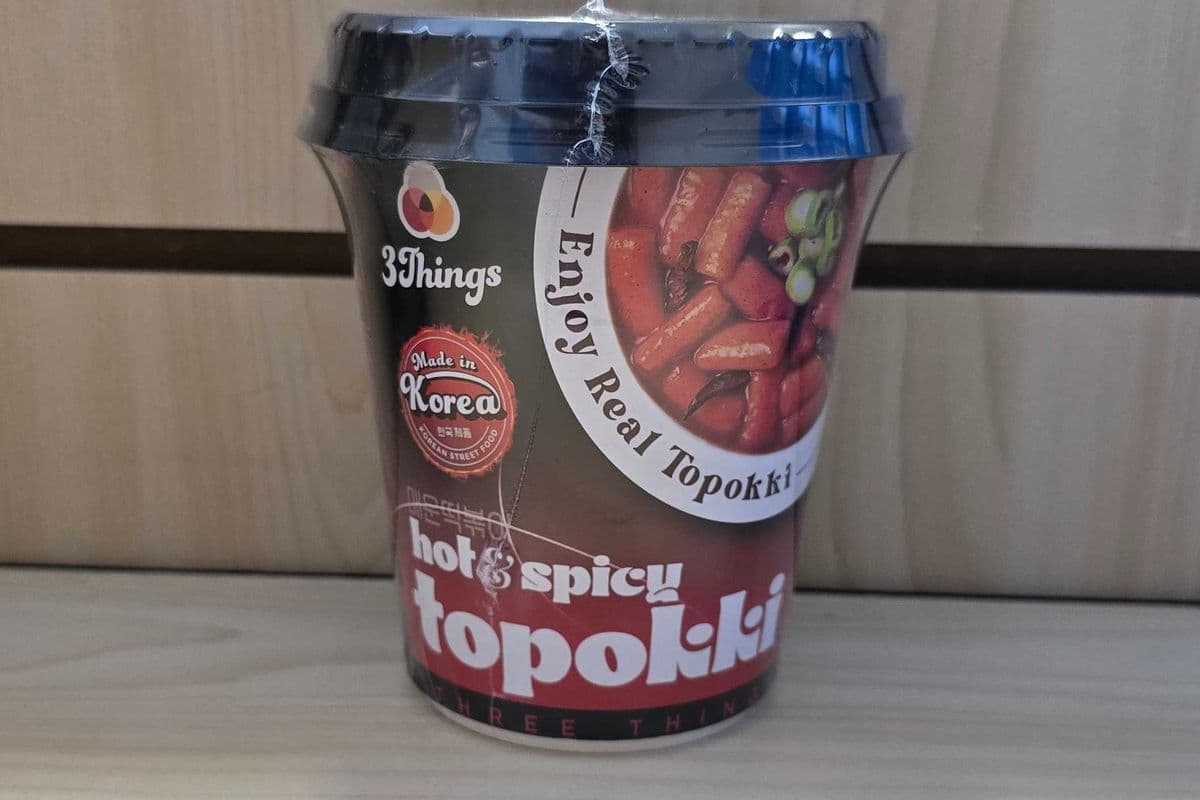 3 THINGS Hot & Spicy Cup Tteokbokki