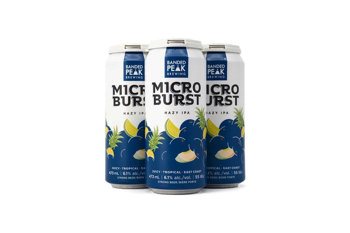 Banded Peak Microburst Hazy IPA (4 Cans) (4 x 473ml)