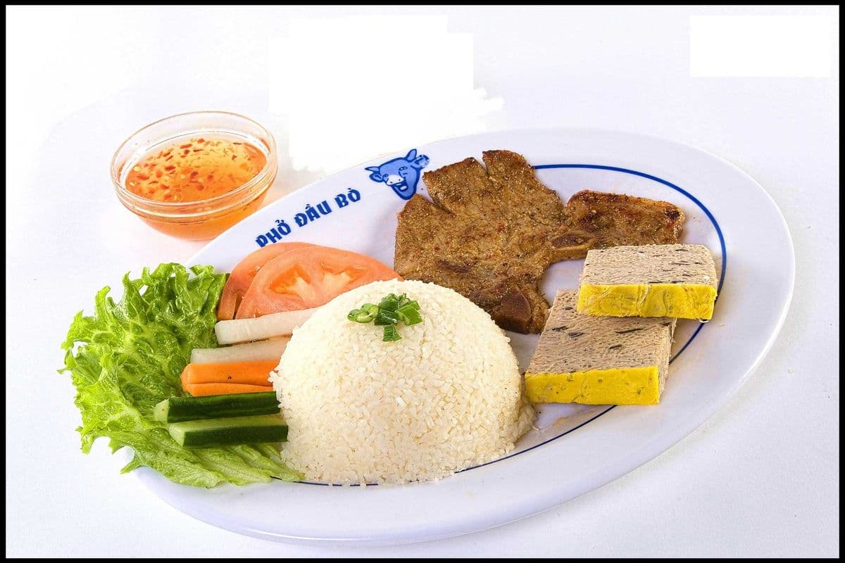 463. Grilled Pork Chop and Steamed Eggs (Pork) on Steamed Rice