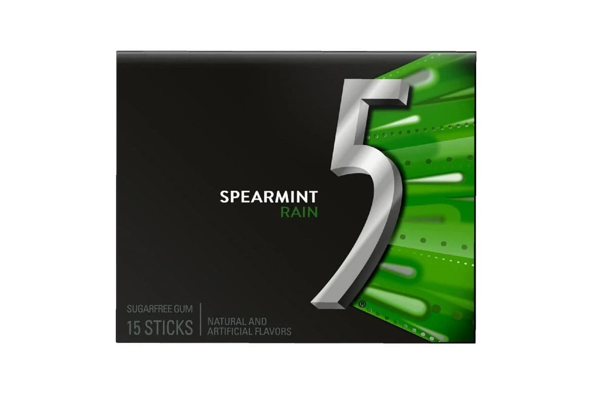 5 Rain Tingling Spearmint Gum (10 pcs) 1001646