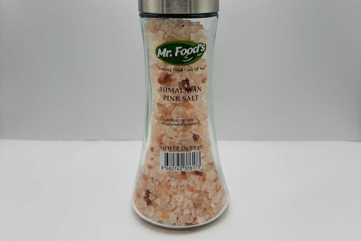 Mr Foods Himalayan Pink Salt With Ceramic Grinder, 200 Grams (200g)