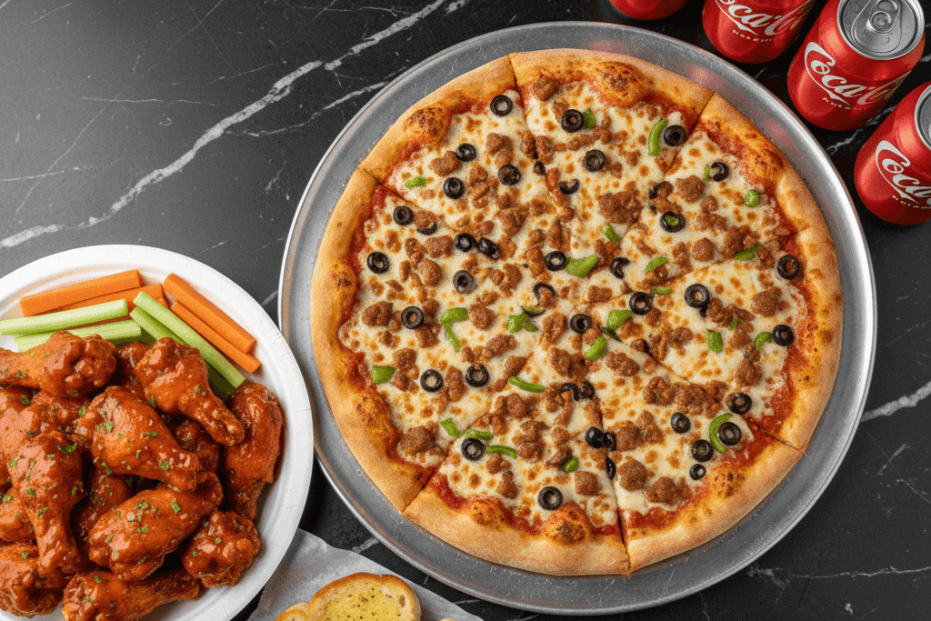 Pizza and Wings Combo Four