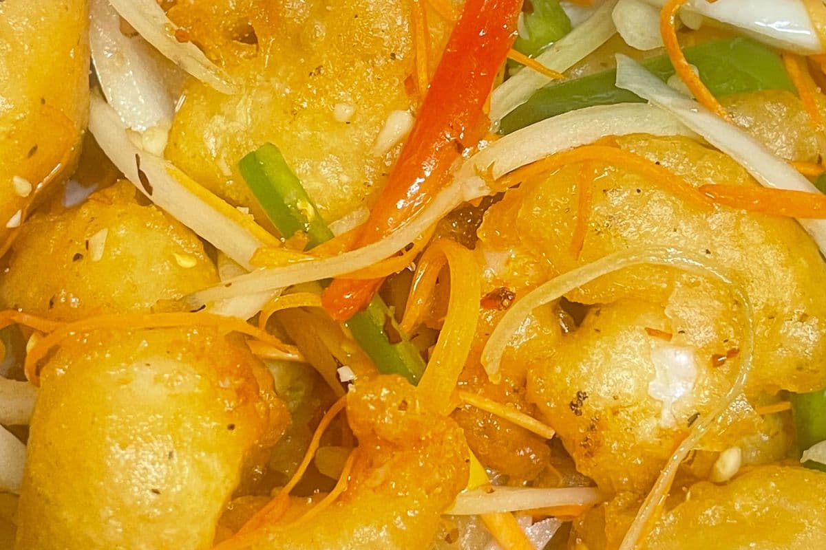 34. Salt and Pepper Prawns