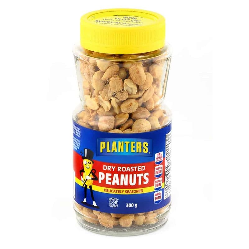 Planters Arachides Assaisonne 300g / Planters Dry Roasted Peanuts 300g