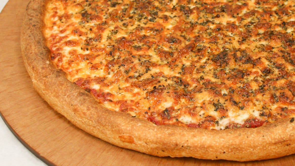 Three-Cheese and Herb Pizza