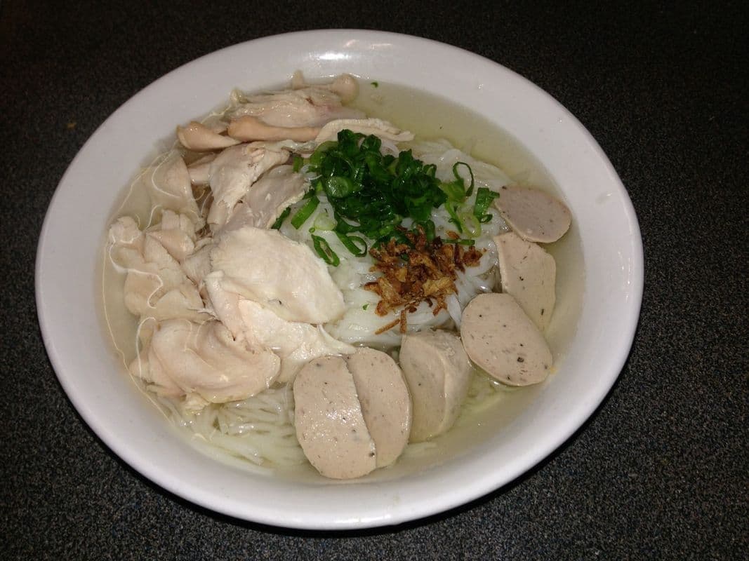 10. Chicken and Chicken Ball Noodle Soup - Pho Ga, Ga Vien
